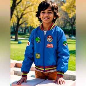 Nintendo | Super Mario Bomber Jacket for Boys | Size 7